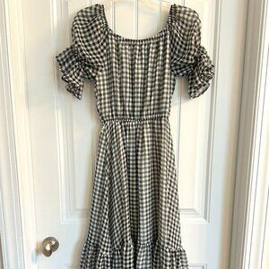 AURA Checkered Tiered Dress Size XS